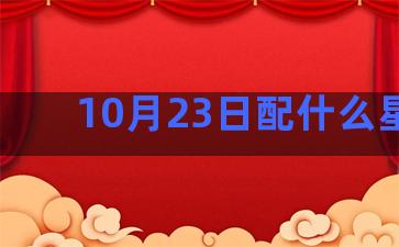 10月23日配什么星座