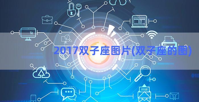 2017双子座图片(双子座的图)