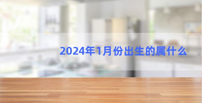 2024年1月份出生的属什么